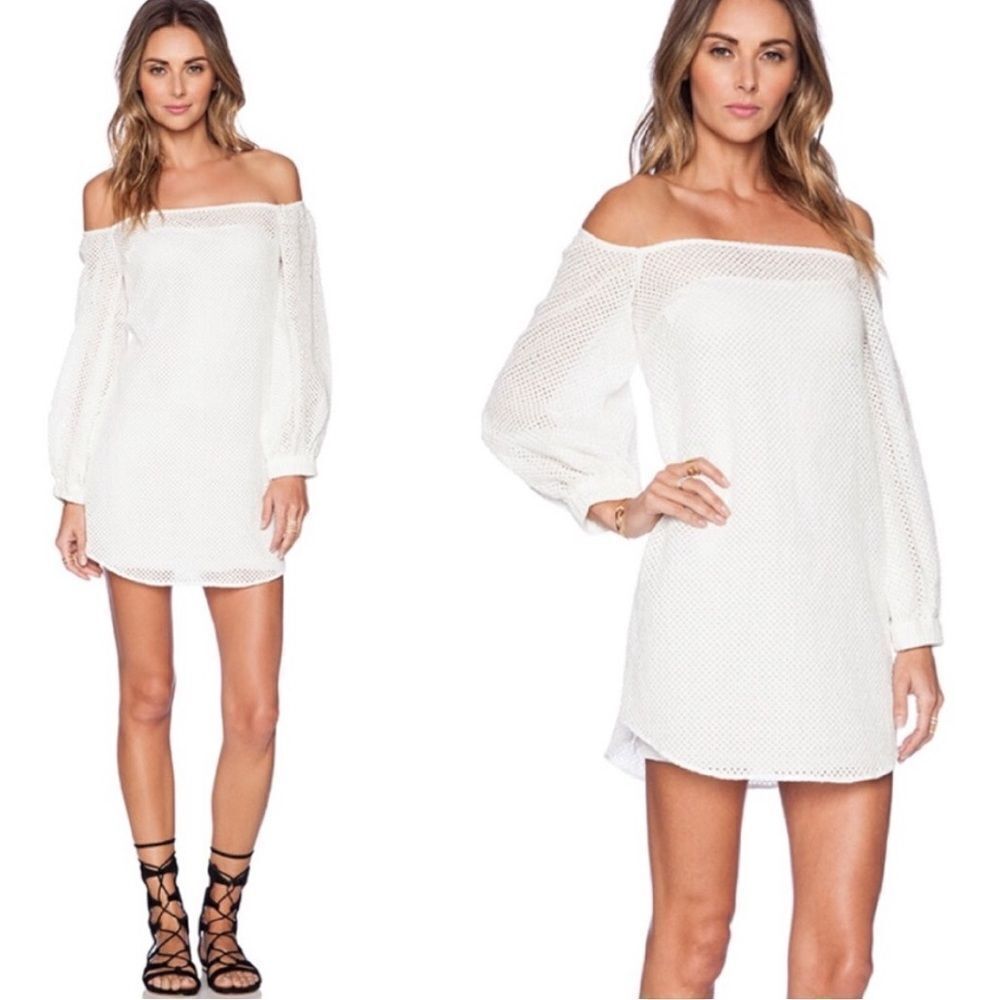 NWT Shakuhachi Off The Shoulder Sheer Dress Cover Up Small - Picture 4 of 17